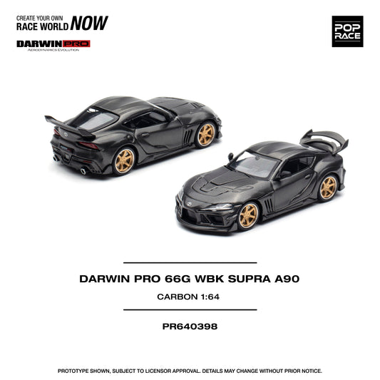 Pop Race 1:64 Darwin Pro 66G WBK Supra A90 Carbon Edition