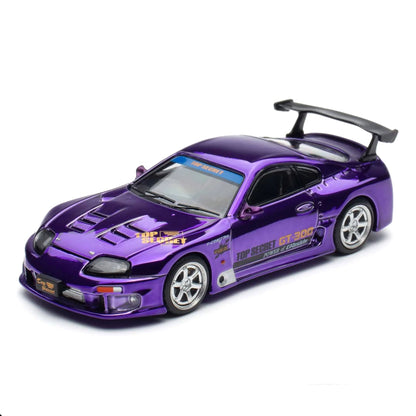 Pop Race 1:64 Top Secret GT300 Supra Purple Chrome TASHK2025 PR640458