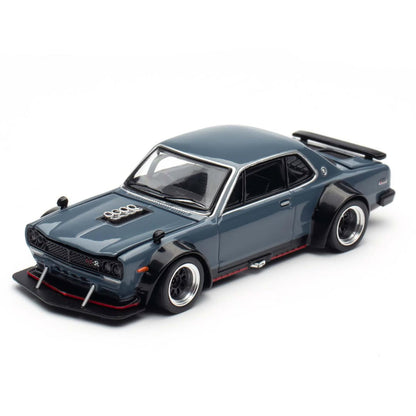 Pop Race 1:64 Skyline GT-R V8 Drift Hakosuka Blue TASHK 2025 PR640467