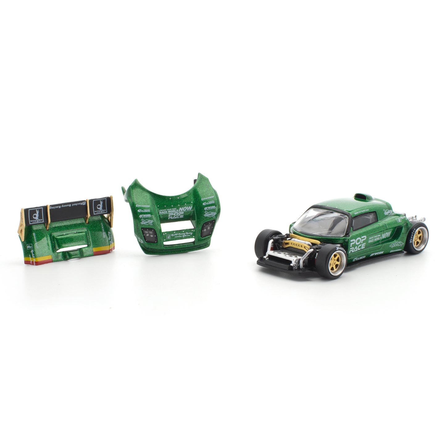 [PRE ORDER] Pop Race 1:64 Pandem Lotus Elise Green