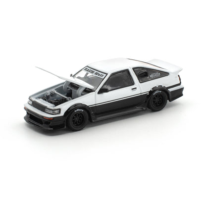 [PRE ORDER] Pop Race 1:64 RWB AE86 White Black PR640496