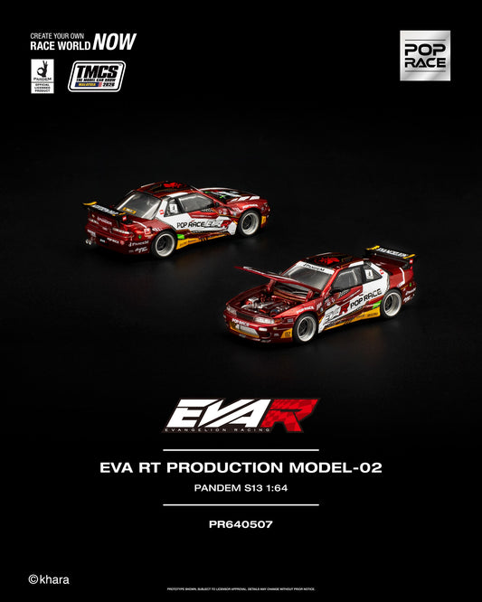 Pop Race 1:64 EVA RT Production Model-02 Pandem S13 TMCS Malaysia 2026 Special Edition