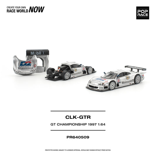 [PRE ORDER] Pop Race 1:64 Mercedes-Benz AMG CLK GTR FIA GT Championship 1997