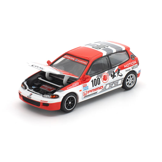 [PRE ORDER] Pop Race 1:64 Honda Civic EG6 Idemitsu Motion Infinite