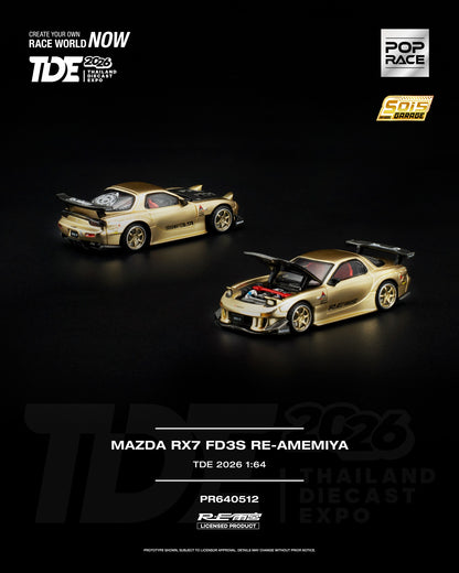 Pop Race 1:64 Mazda RX7 FD3S Re-Amemiya TDE 2026