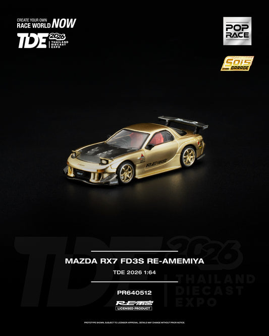 Pop Race 1:64 Mazda RX7 FD3S Re-Amemiya TDE 2026