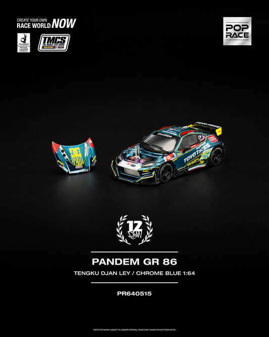 Pop Race 1:64 Pandem GR86 TMCS Malaysia 2026 Special Edition