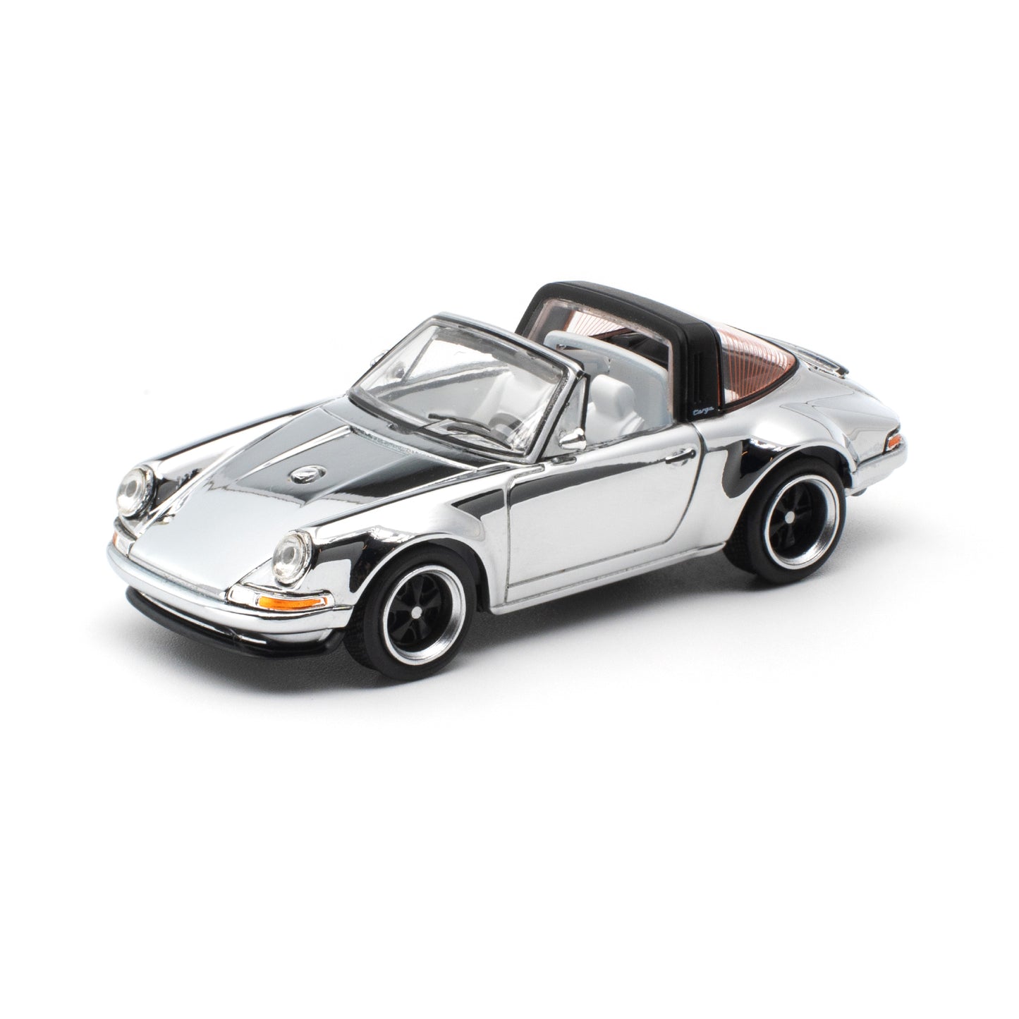 [PRE ORDER] Pop Race 1:64 Singer Targa Silver Chrome