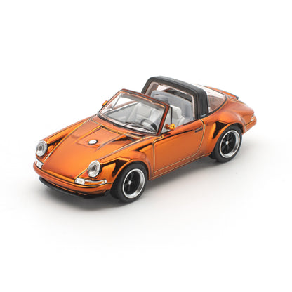 [PRE ORDER] Pop Race 1:64 Singer Targa Bronze Chrome