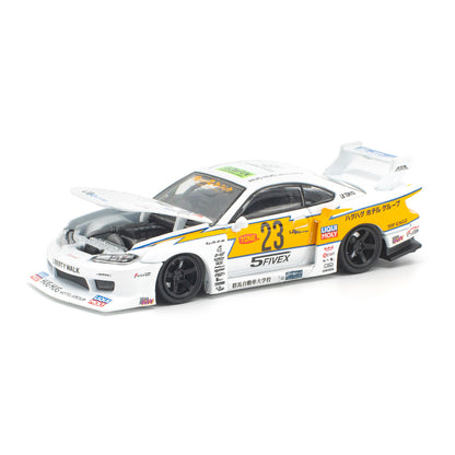 [PRE ORDER] Pop Race 1:64 LB Super Silhouette S15 Silvia White