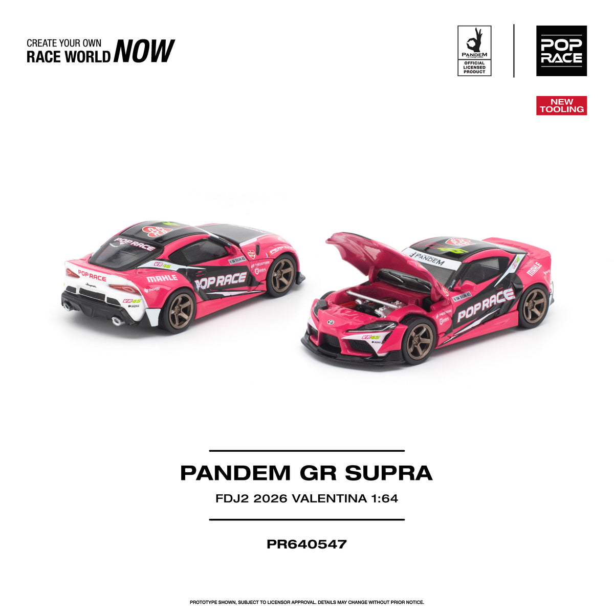 [PRE ORDER] Pop Race 1:64 Pandem GR Supra FDJ2 Valentina Piaz