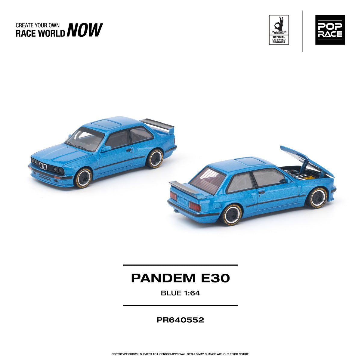 [PRE ORDER] Pop Race 1:64 Pandem E30 Blue