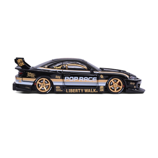 Pop Race 1:64 LB Super Silhouette Nissan S15 Silvia Black Toronto Edition