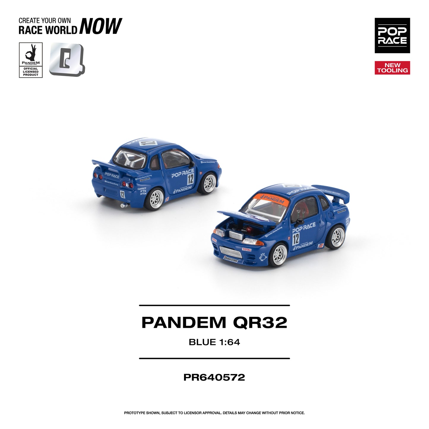 [PRE ORDER] Pop Race 1:64 Pandem QR32 Blue