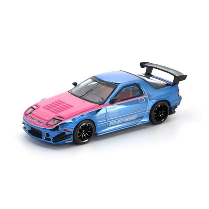 [PRE ORDER] Pop Race 1:64 Mazda RX7 FC3S Re-Amemiya Street7 Chrome