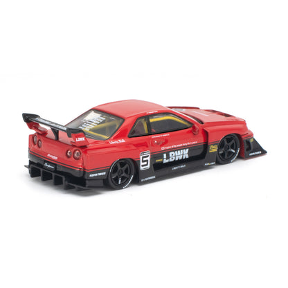 [PRE ORDER] Pop Race 1:64 LB-ER34 Super Silhouette Red