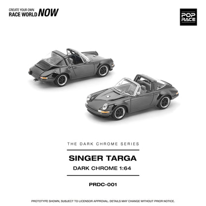 Pop Race 1:64 Singer Targa Dark Chrome