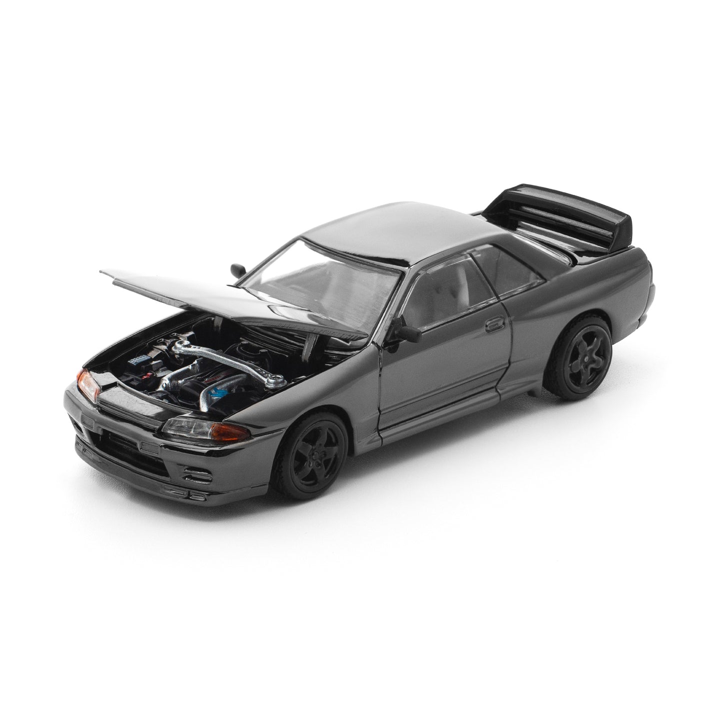 Pop Race 1:64 Nissan Skyline GT-R R32 Dark Chrome