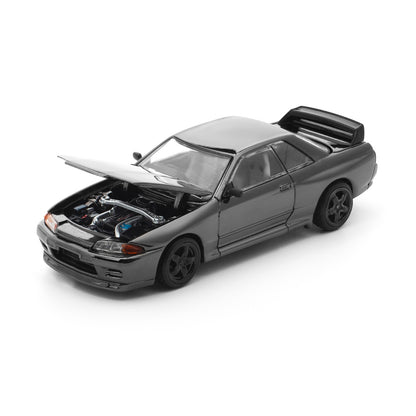 Pop Race 1:64 Nissan Skyline GT-R R32 Dark Chrome