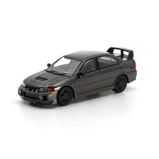 [PRE ORDER] Pop Race 1:64 Lancer Evolution IV Dark Chrome