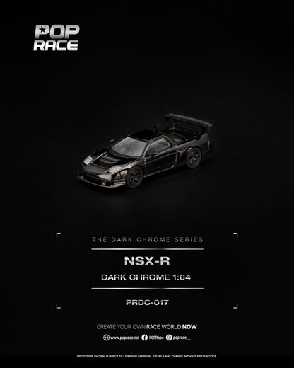 [PRE ORDER] Pop Race 1:64 NSX-R Dark Chrome