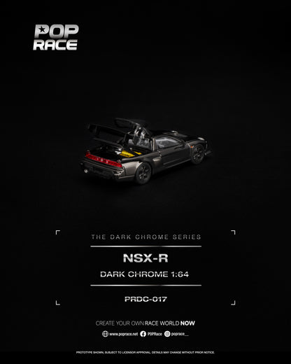 [PRE ORDER] Pop Race 1:64 NSX-R Dark Chrome