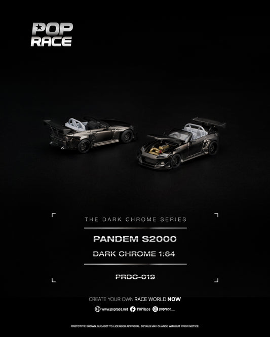 [PRE ORDER] Pop Race 1:64 Pandem S2000 Dark Chrome