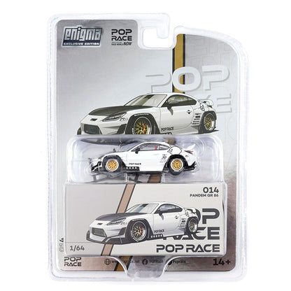 Pop Race Enigma 1:64 Pandem GR86 White PRE014