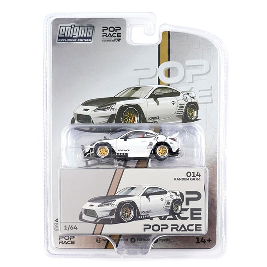 Pop Race Enigma 1:64 Pandem GR86 White PRE014