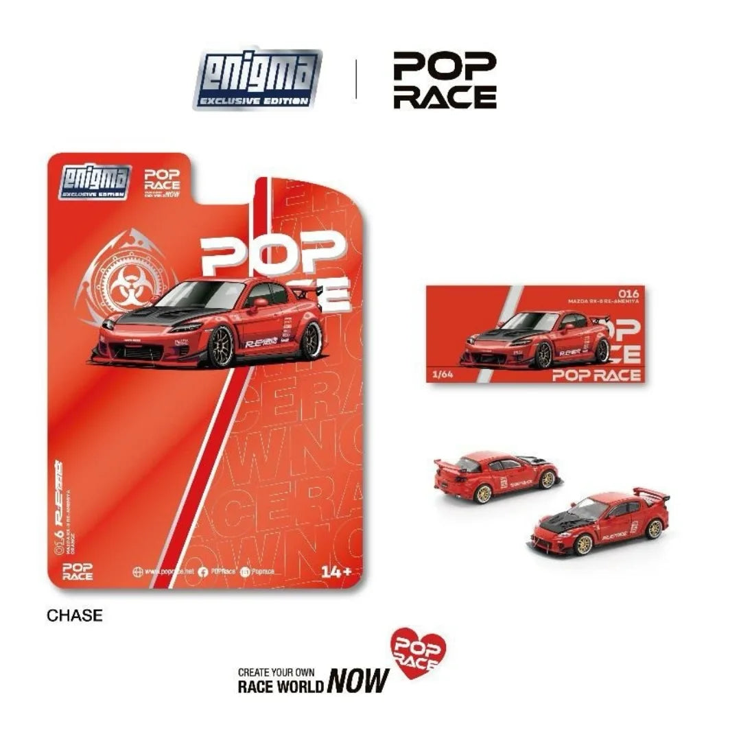 Pop Race Enigma 1:64 Mazda RX-8 Re-Amemiya Red