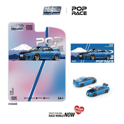 Pop Race Enigma 1:64 Skyline GT-R R33 Nismo 400R Championship Blue