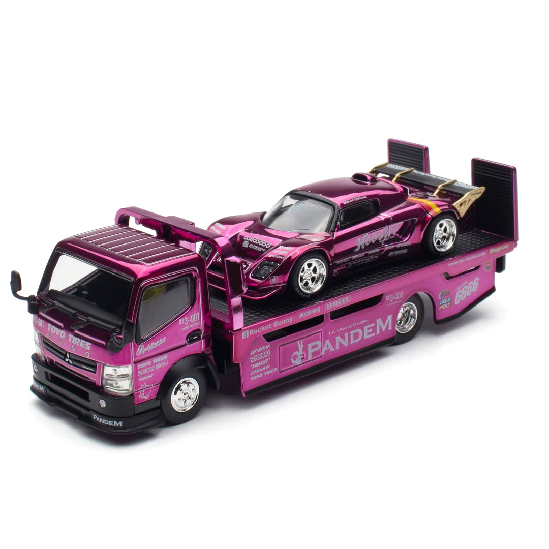 Pop Race 1:64 Pandem Elise and Fuso Truck Set HEC 2026