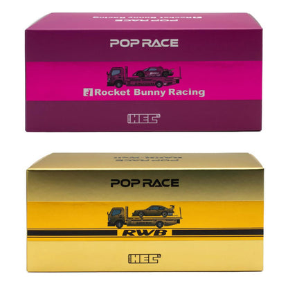 Pop Race 1:64 RWB 930 Gold Chrome and Pandem Elise Combo Set HEC 2026