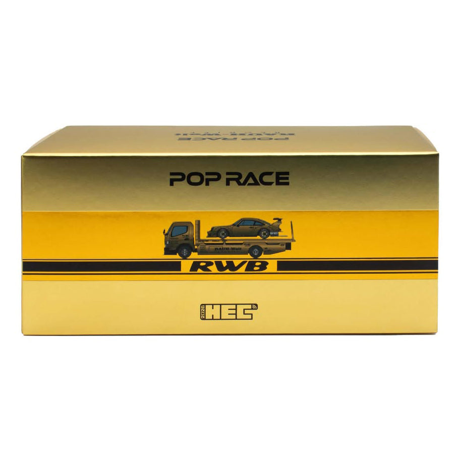 Pop Race 1:64 RWB 930 and Fuso Truck Gold Set HEC 2026