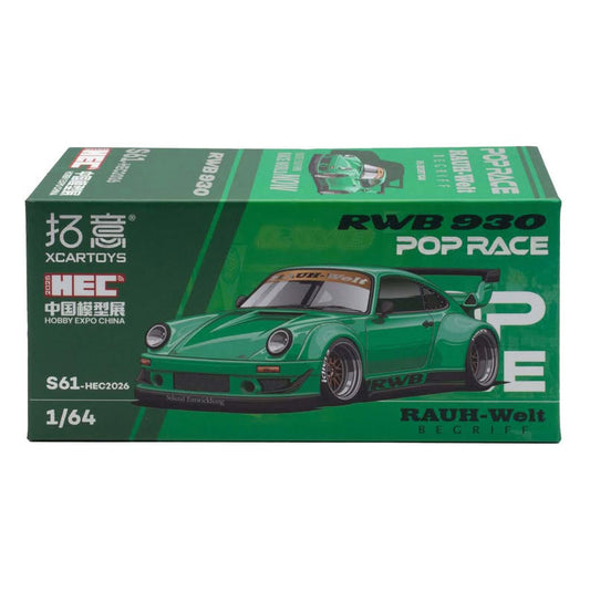 Pop Race 1:64 RWB 930 Green HEC 2026