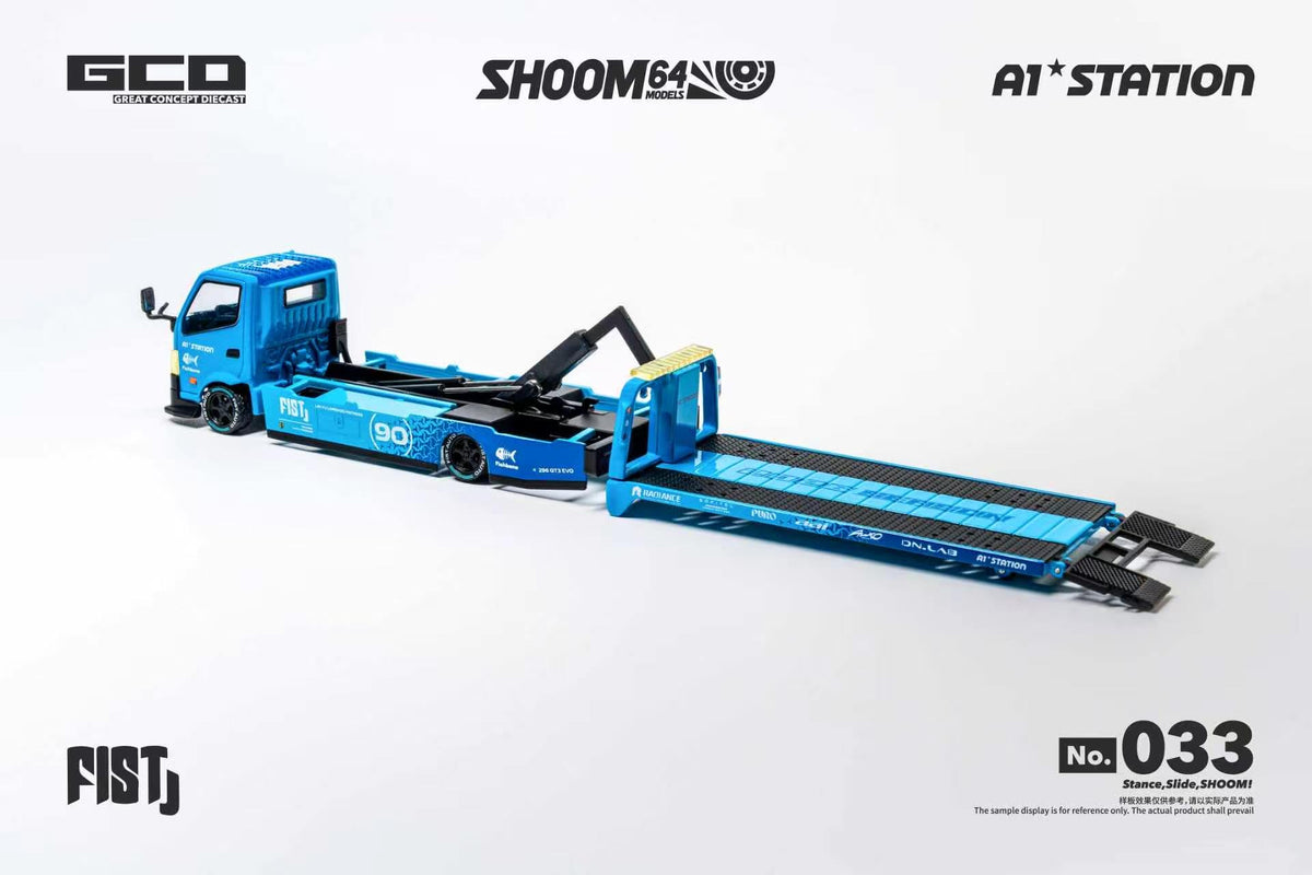 [PRE ORDER] SHOOM 1:64 FIST TEAM Hino 300 Custom Drop-Bed Car Carrier APA Xpo Foshan 2026 LHD