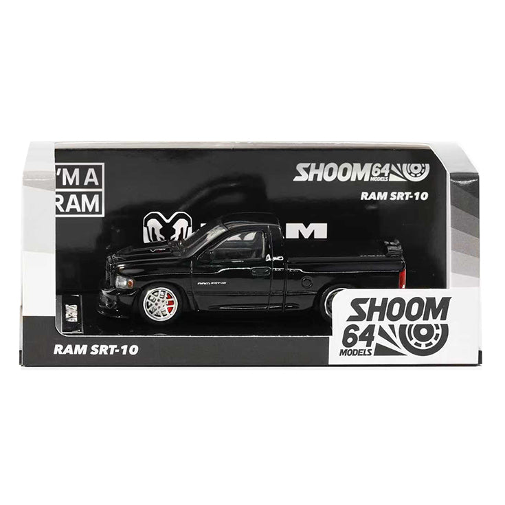 Shoom64 1:64 2003 Dodge Ram SRT-10 Pickup Black