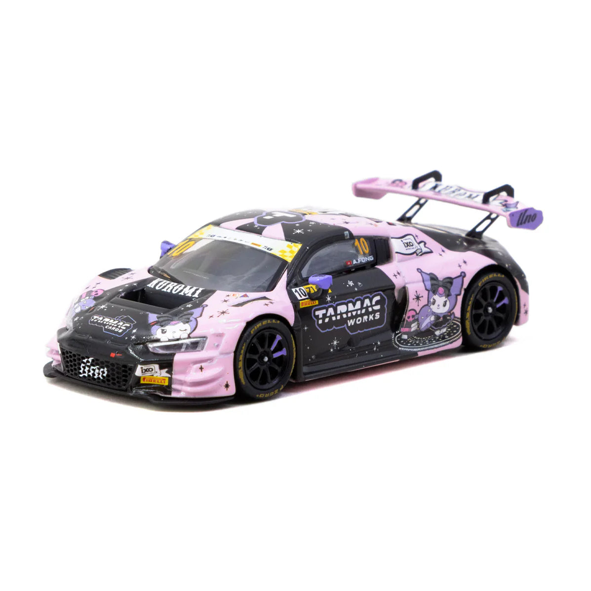 Tarmac Works 1:64 Audi R8 LMS GT3 evo II Macau GT Cup FIA GT World Cup 2024 #10 with Tarmac Cards Combo Set