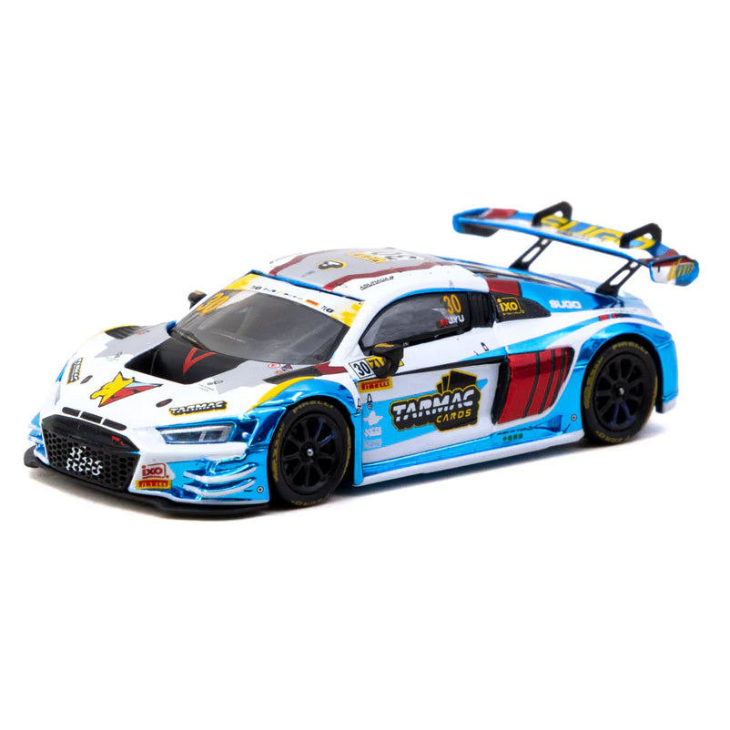 Tarmac Works 1:64 Audi R8 LMS GT3 evo II Sugo Macau GT Hobby64 & Tarmac Cards