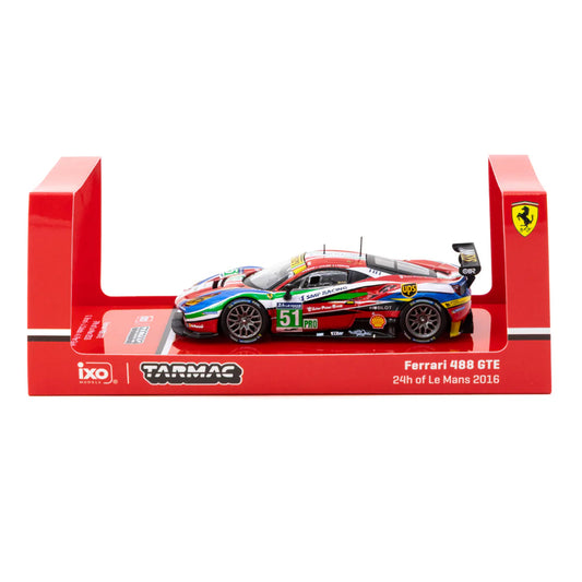 Tarmac Works 1:64 Ferrari 488 GTE 24h of Le Mans 2016 G. Bruni / J. Calado / A. Pier Guidi