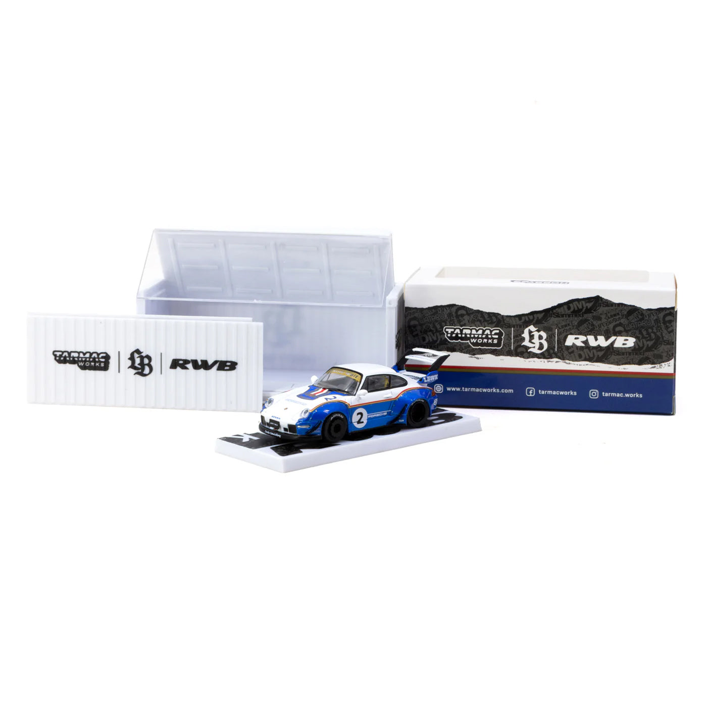 Tarmac Works 1:64 RWB 993 Liberty Walk with Container