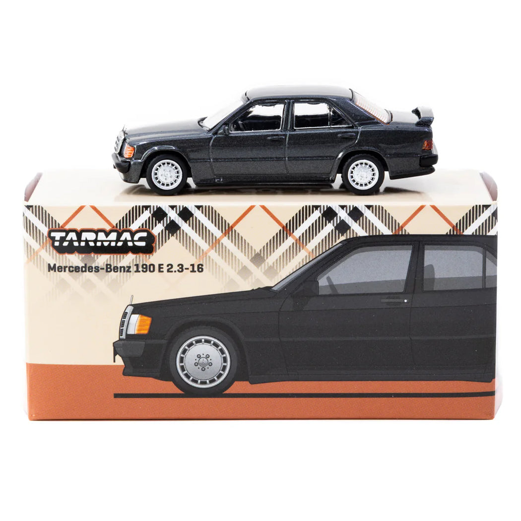 Tarmac Works 1:64 Mercedes-Benz 190 E 2.3-16 Blue-Black Metallic GLOBAL64