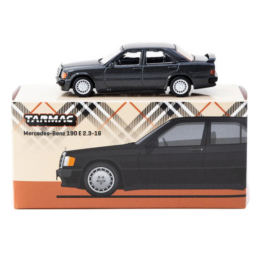 Tarmac Works 1:64 Mercedes-Benz 190 E 2.3-16 Blue-Black Metallic GLOBAL64