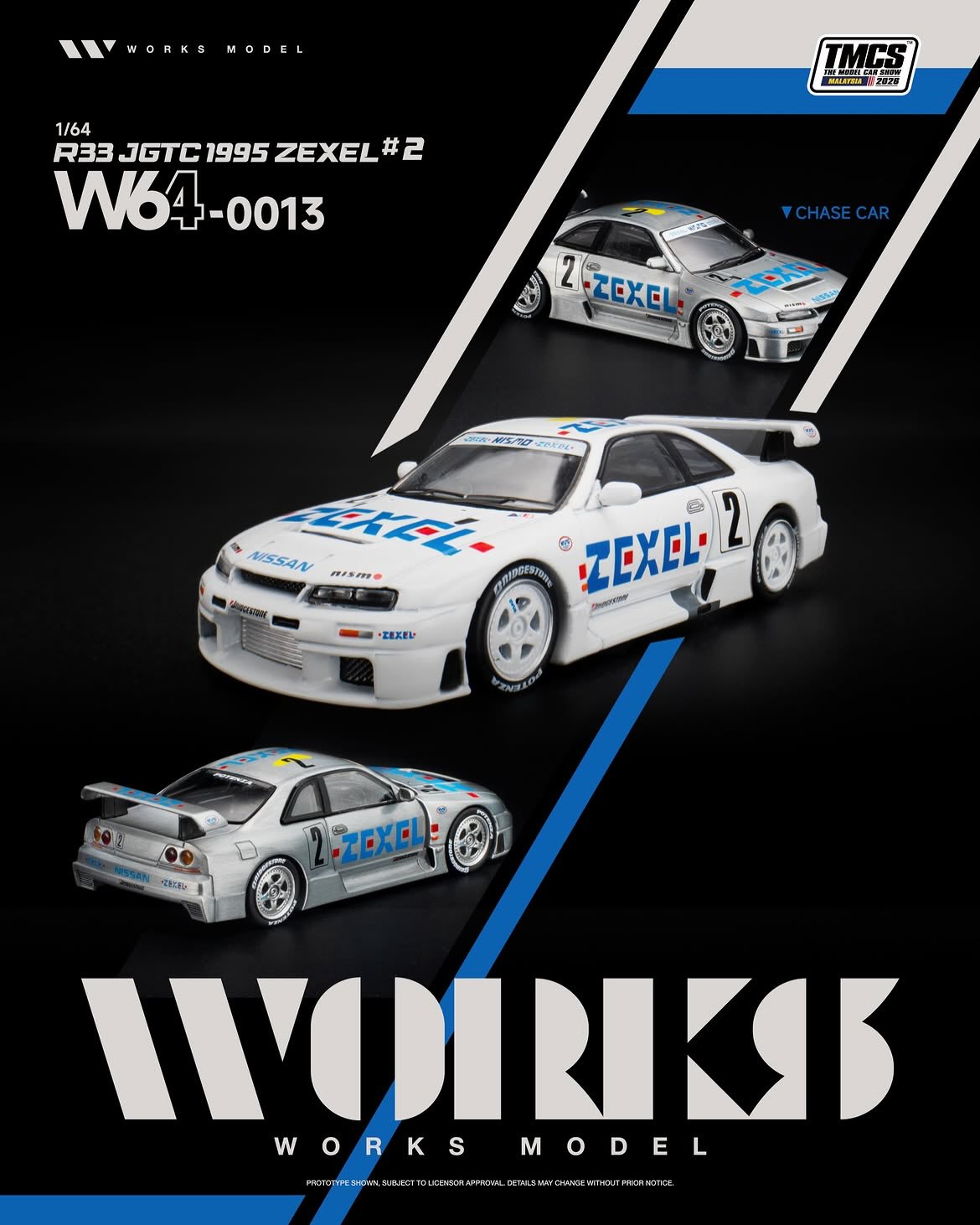 Works Model 1:64 R33 JGTC 1995 ZEXEL #2