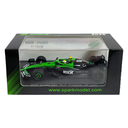 Spark 1:64 Kick Sauber C45 No.5 Stake F1 Team Kick Sauber Australian GP 2025 Gabriel Bortoleto
