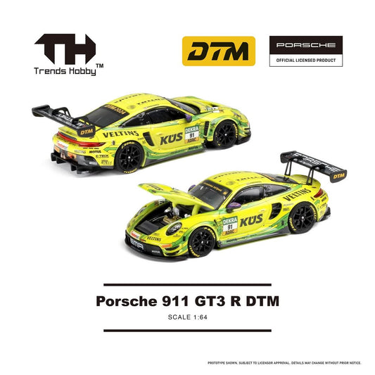 Trends Hobby 1:64 Porsche 911 GT3 R DTM 2024 Yellow 241084C