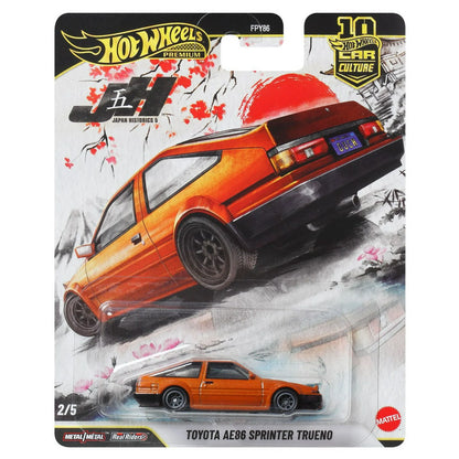 Hot Wheels Premium 1:64 Car Culture Japan Historics Case P Set of 5