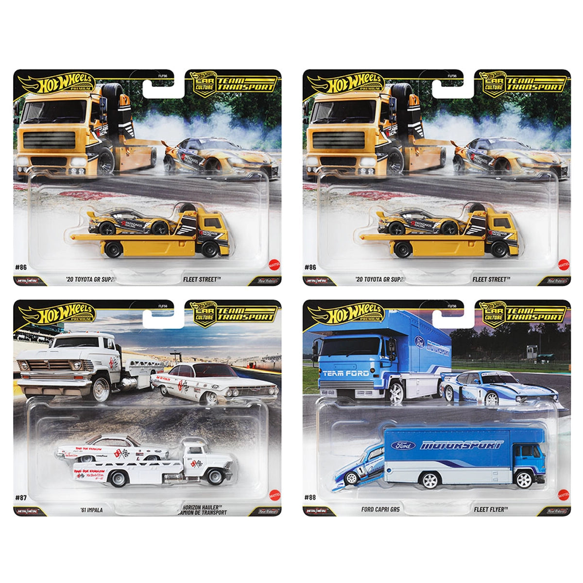 Hot Wheels Premium 1:64 Team Transport 2026 Mix 1 Case of 4