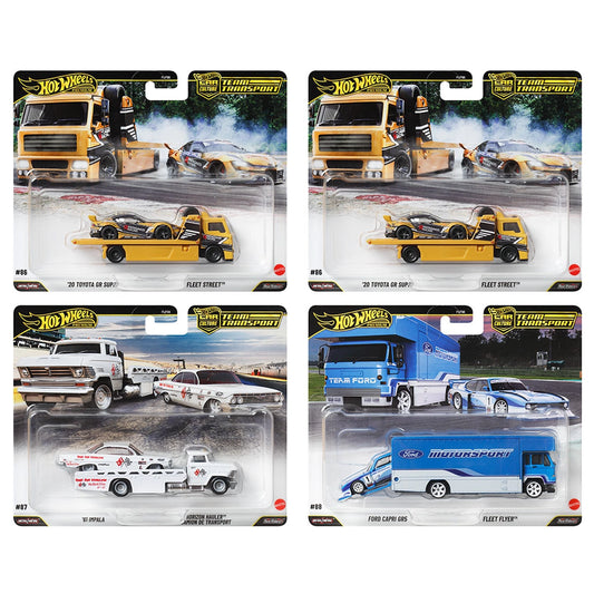 Hot Wheels Premium 1:64 Car Culture Team Transport 2026 Mix 1 Case of 4