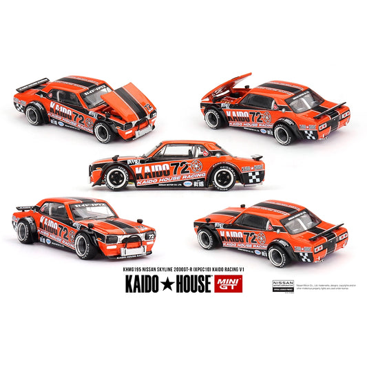 Kaido House 1:64 Nissan Skyline 2000GT-R KPGC10 Kaido Racing V1 KHMG195